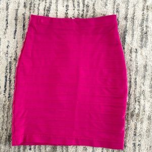 EXPRESS Pink Bodycon Skirt